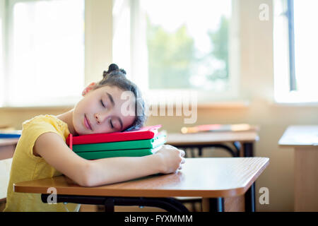 Ragazza addormentata Foto Stock