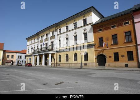 Levoca, Presov, Slovacchia - 03 Aprile 2016: vista sulla grande Casa provinciale di Levoca, Slovacchia. Foto Stock