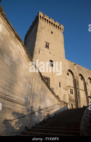 Scala al Palais des Papes - Palazzo dei Papi di Avignone, Francia Foto Stock