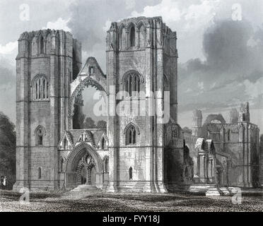 Elgin Cathedral, Elgin, murene, a nord-est della Scozia Foto Stock