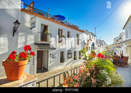 Strada di Altea. Alicante. Comunità di Valencia. Spagna Foto Stock