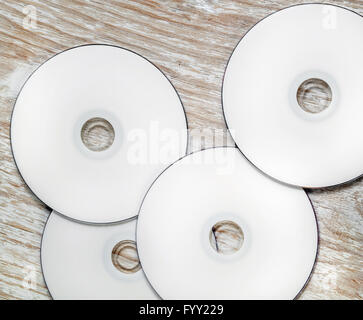 Blank CD e DVD Foto Stock
