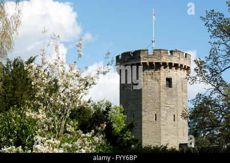 Ragazzo torre, il Castello di Warwick, Warwickshire, Regno Unito Foto Stock