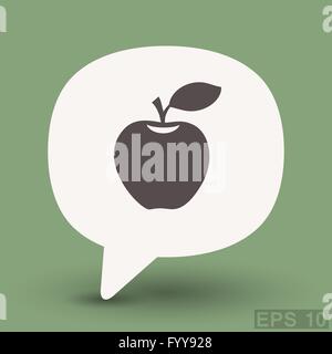 Il pittogramma di apple. Concetto di vettore illustrazione per la progettazione. Eps 10 Illustrazione Vettoriale