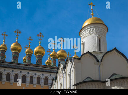 Chiesa della Deposizione della Veste, Moscow Kremlin, Rusiia Foto Stock