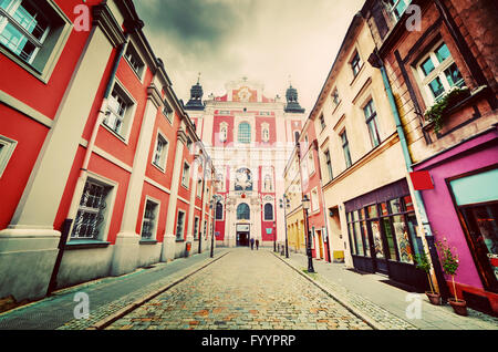 Barocca Chiesa Collegiata di Poznan Foto Stock