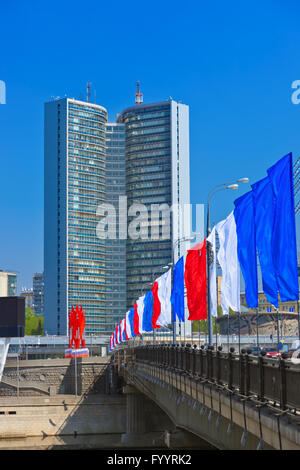 Libro Aperto di edificio ex Segretariato Consiglio di mutua assistenza economica (CMEA) - Mosca Russia Foto Stock