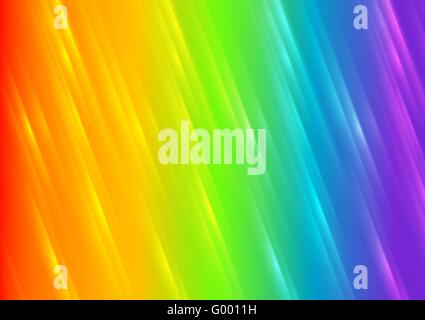 Rainbow shiny strisce sfocate sullo sfondo Foto Stock