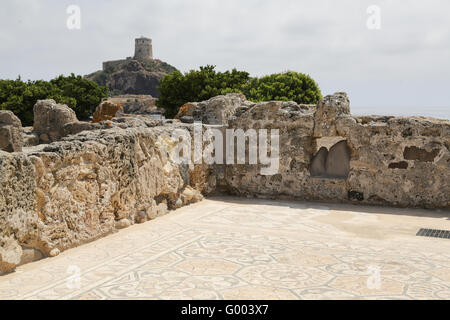 Rovine di Nora Foto Stock