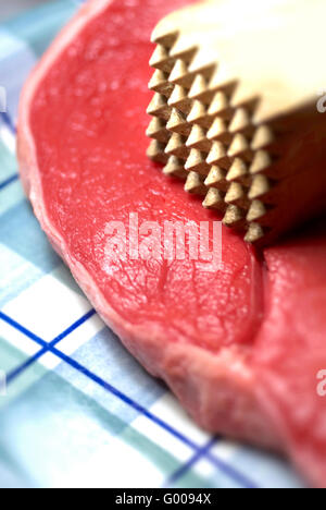 Tenderiser carne e la bistecca Foto Stock