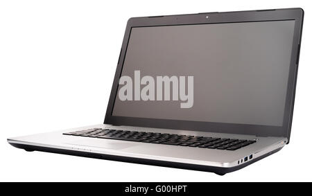 Aprire il computer portatile (notebook) vista isometrica Foto Stock