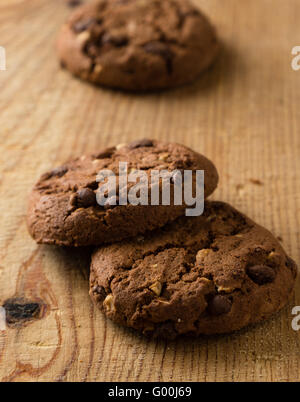 Biscotti al cioccolato cookie Foto Stock