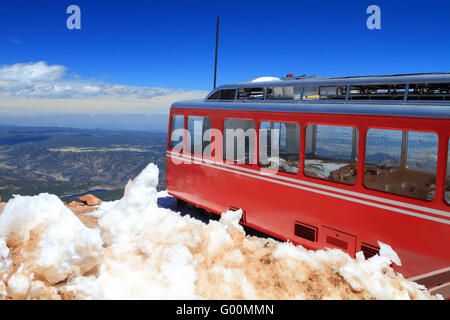 Pikes Peak treno Foto Stock