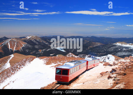 Pikes Peak treno Foto Stock