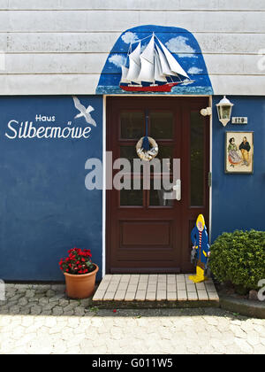 Casa Silbermoewe su Helogoland, Germania Foto Stock