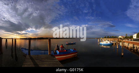 Porta al tramonto del Cavallino Foto Stock