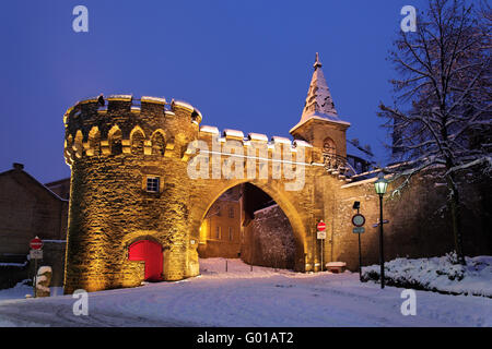 Crooked cancello in Merseburg Foto Stock