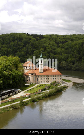 Danubio Gorge Kelheim mondo Castello, Baviera, Germania, Europa Foto Stock