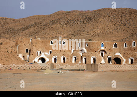 Casa beduino in Tunisia Foto Stock