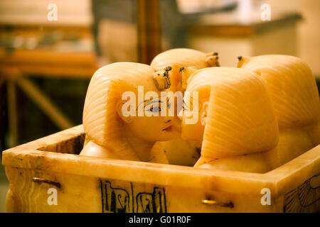 Vaso canopi del faraone Tutankhamon Foto Stock