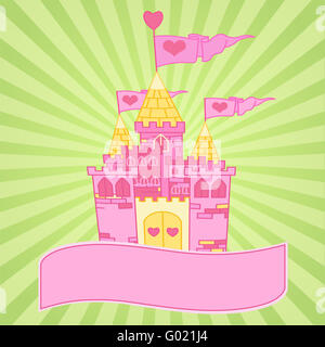 Sullo sfondo del castello Foto Stock