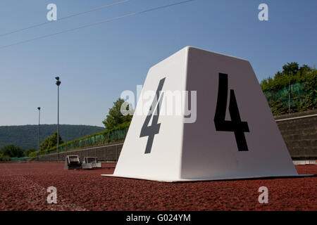 Blocco di partenza Foto Stock