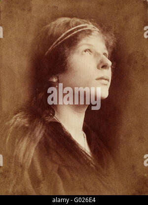 Ritratto femminile, fotografia storica, Foto Stock