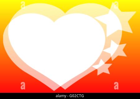Due cuori Foto Stock