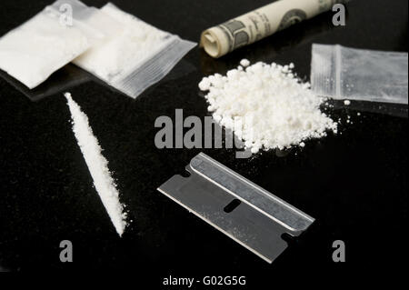 Cocaina Foto Stock