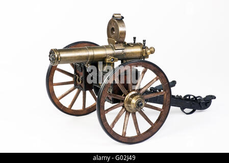 Modello di un 1883 Hartford Gatling Gun. Foto Stock