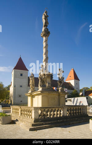 Castello rinascimentale Orth sul Danubio, Austria Inferiore, Austria Foto Stock