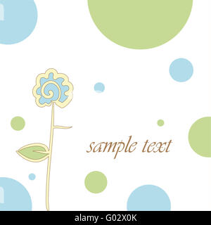 Abstract sfondo con un fiore Foto Stock