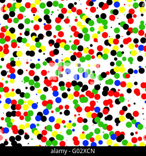 Seamless texture con molti luminosi punti colorati Foto Stock
