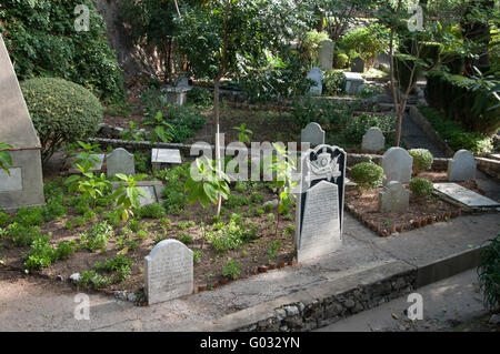 Inglese lapidi del cimitero in Gibilterra Foto Stock