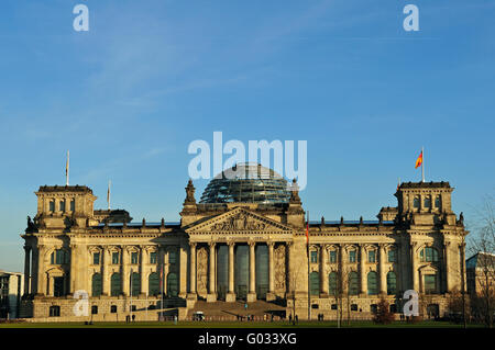 Il palazzo del Reichstag a Berlino Foto Stock