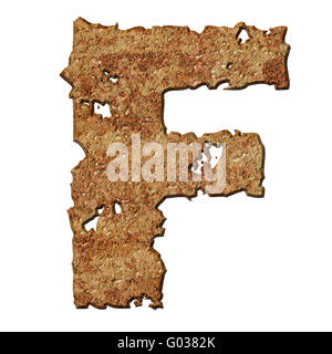 Lettere arrugginito. Foto Stock