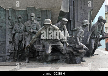 Il monumento della Insurrezione di Varsavia, Polonia Foto Stock