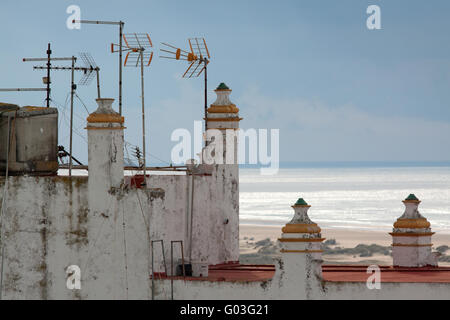 Vista mare in Conil de la Frontera. Andalusia Foto Stock