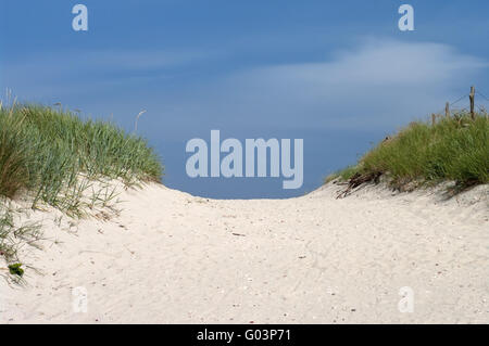 Strada per la spiaggia Foto Stock