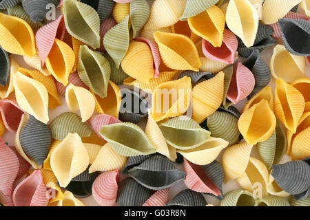 Colorfull gusci di pasta Foto Stock