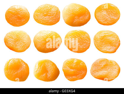 Albicocche secche set. Foto Stock