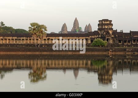 Ala Ovest di Angkor Wat, Cambogia Foto Stock