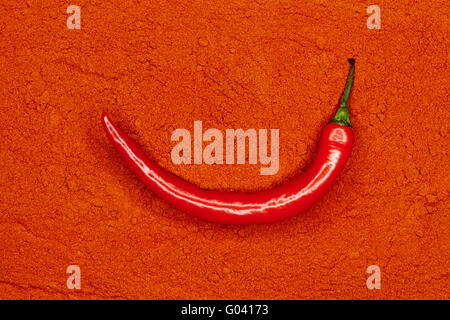 Freschi peperoncino rosso Foto Stock