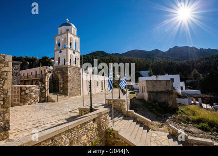 Asomatos chiesa nel villaggio di Asfendiou,Grecia KOS Foto Stock