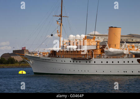 Danish Royal yacht in Copenhagen Foto Stock
