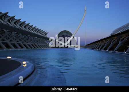 Spagna, Valencia, la Città delle Arti e delle Scienze Foto Stock