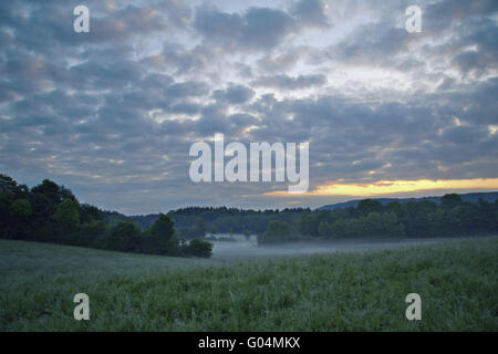 Il paesaggio nei pressi de La Marre, Franche-Comté, Francia Foto Stock