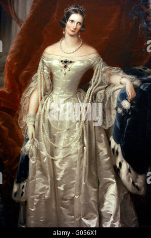 Ritratto dell'imperatrice Alexandra Feodorovna (1798-1860). Da Christina Robertson (1796-1854), 1840. Olio su tela. Lo stato Museo Hermitage. San Pietroburgo. La Russia. Foto Stock