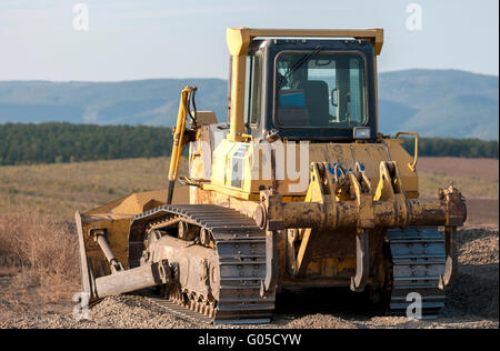 Costruzione e riparazione di strade e autostrade Foto Stock