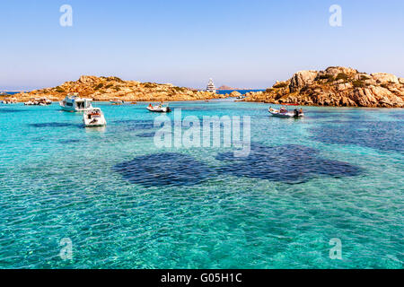 Il Porto della Madonna, tour isola arcipelago di La Maddalena in Sardegna, Italia Foto Stock